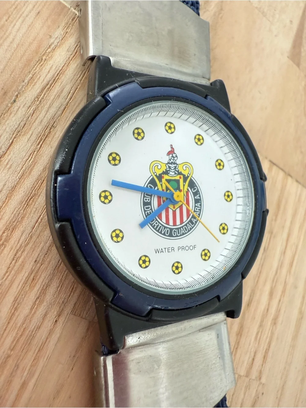 Mexico soccer football team Club Deportivo Guadalajara blue watch NEW BATTERY